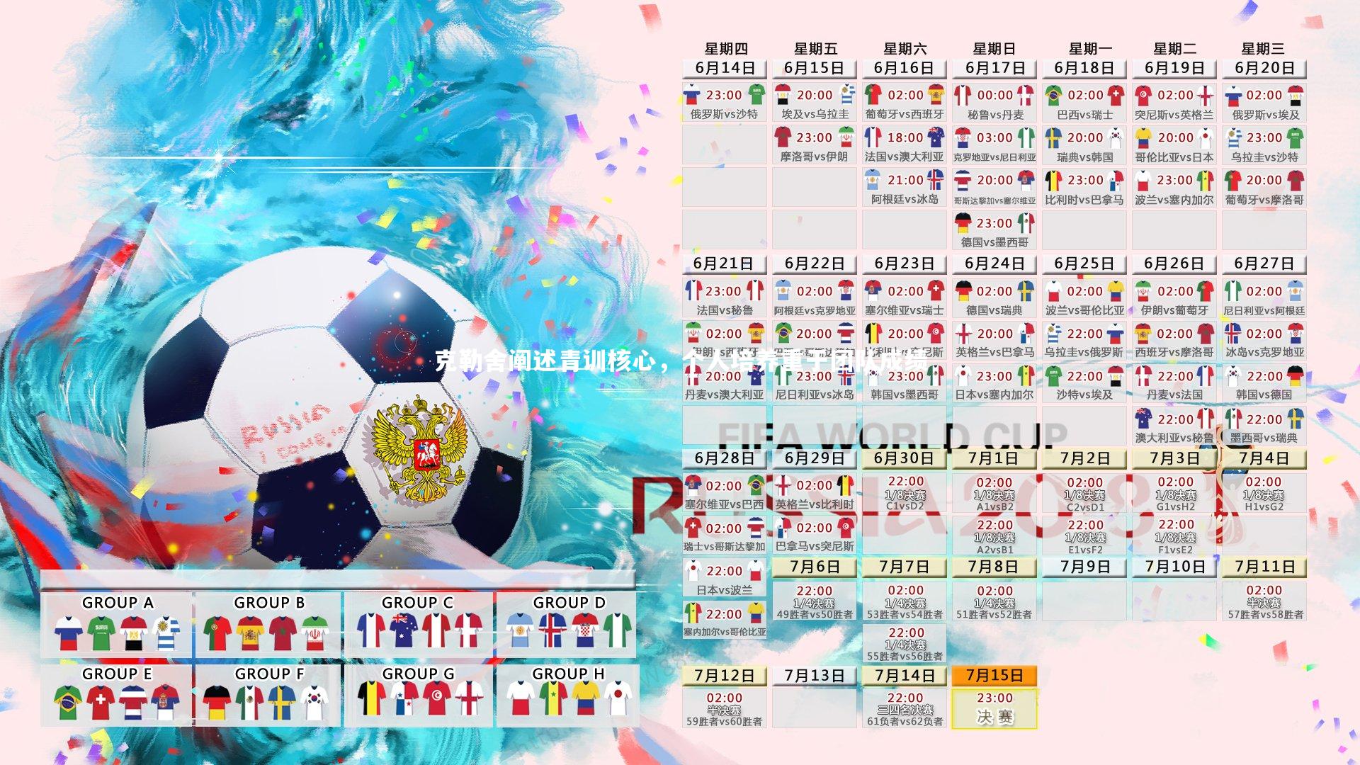 克勒舍阐述青训核心,个人培养重于团队成绩